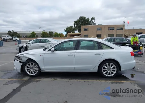 2013 Audi A6 3.0T Premium from USA, damaged, VIN WAUGGAFC3DN087643